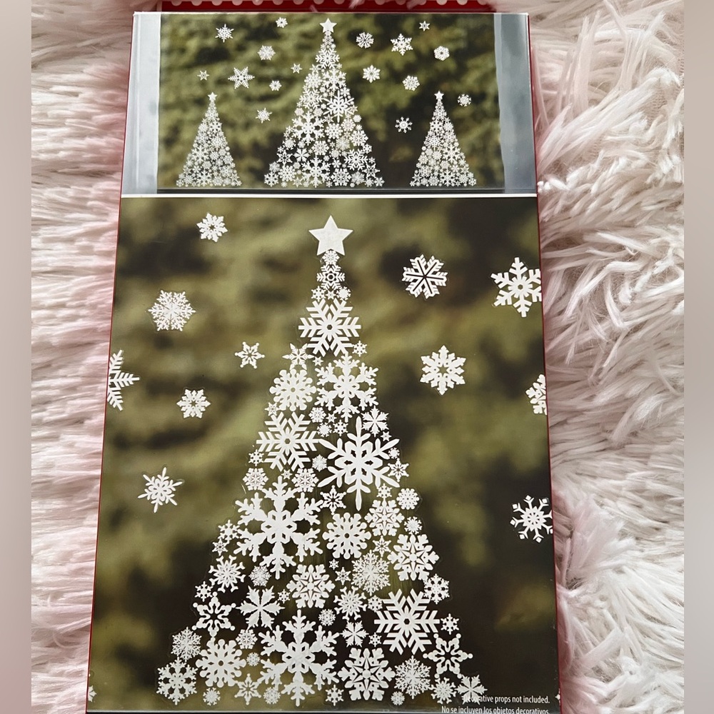 Holiday Time Snowflake Silhouette Cling